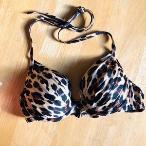 Victoria Secret Leopard bathing suit top - Small